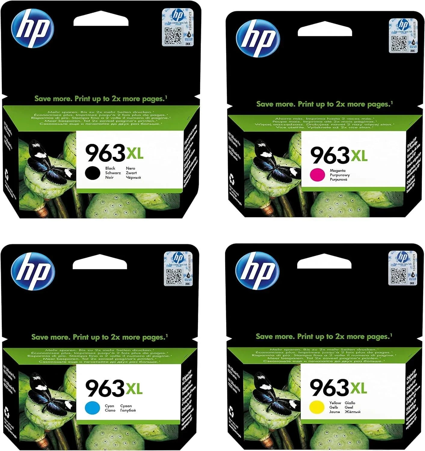 HP 3YP35AE 963XL High Yield Original Ink Cartridge, Black/Cyan/Magenta/Yellow, Multipack - eBuy UAE